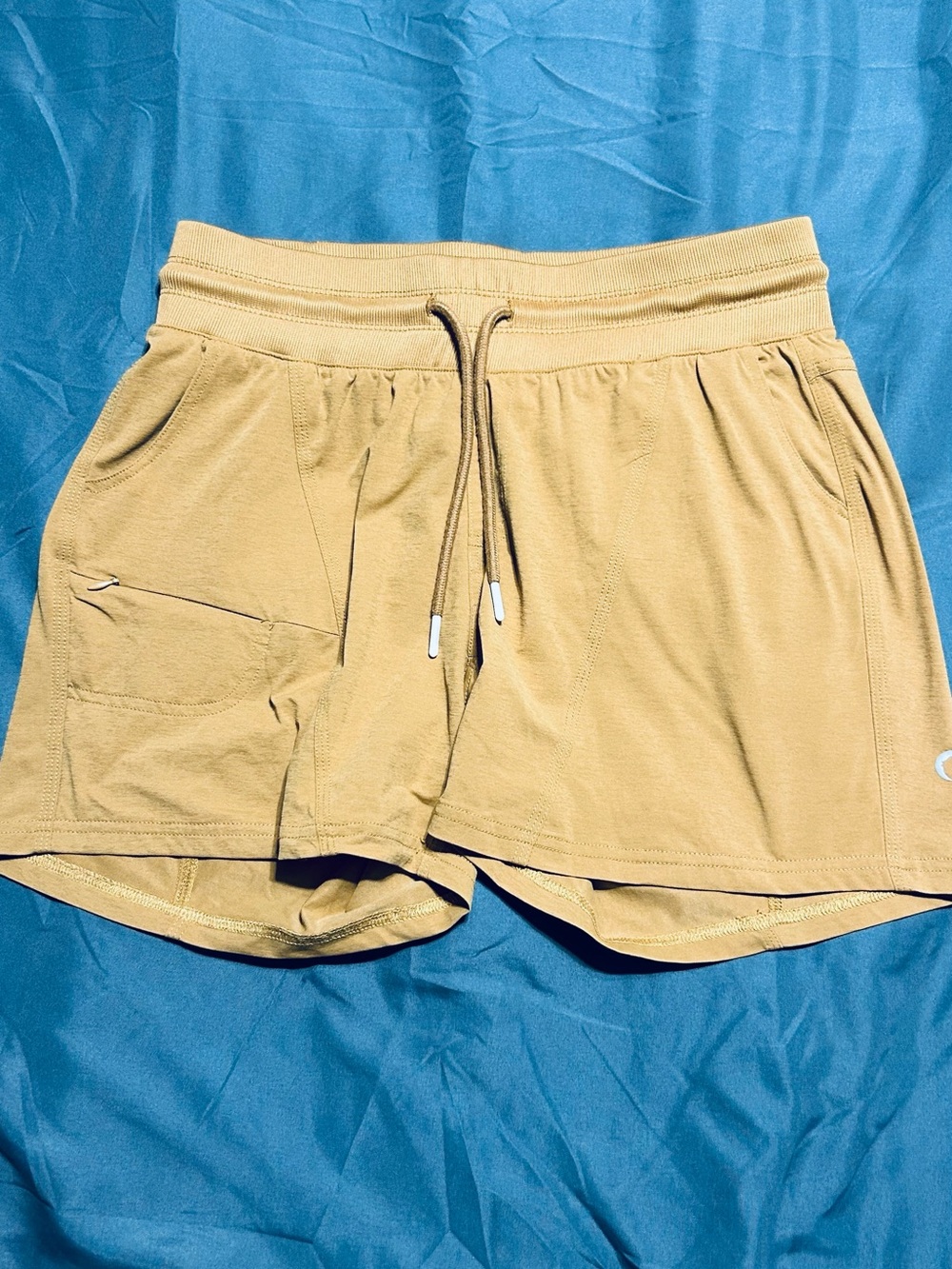 ZYIA Mustard Athletic Drawstring Shorts